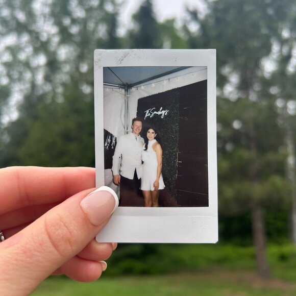 Lulus Distinctive Charm White Satin Asymmetrical MINI Dress - Picture 4 of 4